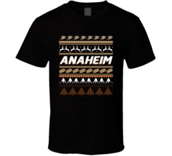 Anaheim Hockey Ugly Christmas Sweater Holiday Sports Fan Gift T Shirt