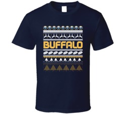 Buffalo Hockey Ugly Christmas Sweater Holiday Sports Fan Gift T Shirt