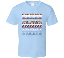 Atlanta Hockey Ugly Christmas Sweater Holiday Sports Fan Gift T Shirt