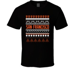 San Francisco Baseball Ugly Christmas Sweater Holiday Sports Fan Gift 