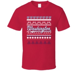 Washington Baseball Ugly Christmas Sweater Holiday Sports Fan Gift T S