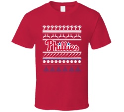 Philadelphia Baseball Ugly Christmas Sweater Holiday Sports Fan Gift T
