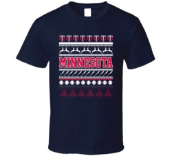 Minnesota Baseball Ugly Christmas Sweater Holiday Sports Fan Gift T Sh