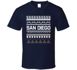 San Diego Baseball Ugly Christmas Sweater Holiday Sports Fan Gift T Sh