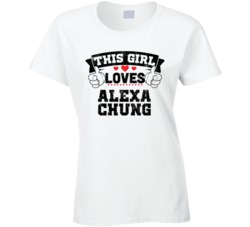 This Girl Loves Alexa Chung Sexiest Women Fan T Shirt