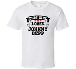 This Girl Loves Johnny Depp Funny Fan T Shirt