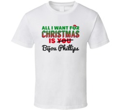 All I Want For Christmas Is Bijou Phillips Sexy Women Celebrity Fan T 