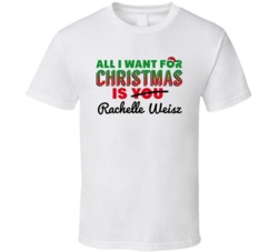All I Want For Christmas Is Rachelle Weisz Sexy Women Celebrity Fan T 