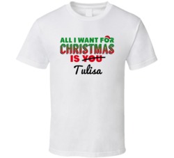 All I Want For Christmas Is Tulisa Sexy Women Celebrity Fan T Shirt