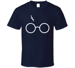 Harry Potter Glasses And Bolt Scar T Shirt