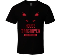 House Targaryen Fire And Blood Game Of Thrones GoT T Shirt