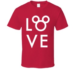 Love Minnie Mouse Ears Cute Gift T Shirt