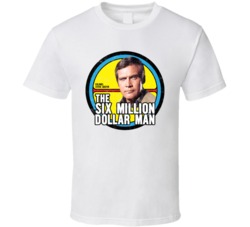 The Six Million Dollar Man Worn Look T Shirt