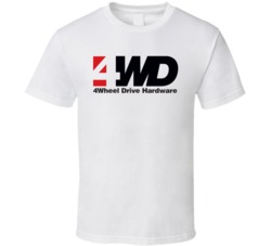 4WD 4Wheel Drive Hardware Automobile Car Parts Cool Brand Logo T Shirt