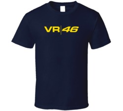 Valentino Rossi 46 Automobile Motorcycle Racing Cool Brand Logo T Shir