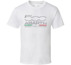 500 Abarth Assetto Corsa Automobile Car Parts Cool Brand Logo T Shirt