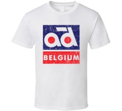 AD Garage Belgium Automobile Car Parts Cool Brand Logo Emblem T Shirt