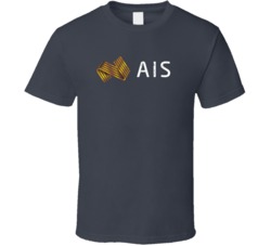 AIS Automobile Car Auto Motor Parts Cool Brand Logo Emblem T Shirt