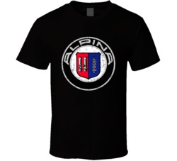 Alpina Automobile Car Auto Motor Parts Cool Brand Logo Emblem T Shirt