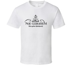 Pod Lososiem Logo Popular Fish Restaurant Food Fan Gift T Shirt
