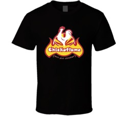 Chickoflame Logo Popular Indian Restaurant Food Fan Gift T Shirt