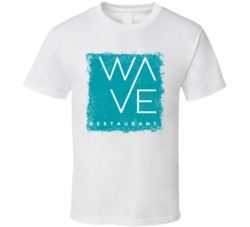 Wave Logo Popular Ocean Restaurant Food Fan Gift T Shirt