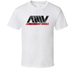 AMV Wheels Automobile Car Parts Cool Distressed Style Brand Logo Emble