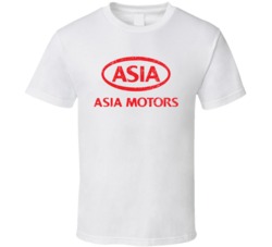Asia Motors Automobile Car Parts Cool Distressed Style Brand Logo Embl