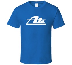 ATE Automobile Car Parts Cool Distressed Style Brand Logo Emblem T Shi