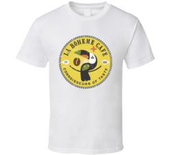 La Boheme Cafe Logo Popular Coffee Java Joe Shop Restaurant Food Drink