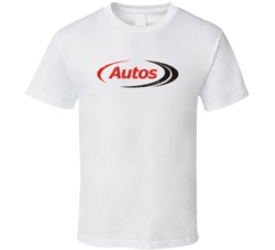Autos Automobile Car Parts Cool Distressed Style Brand Logo Emblem Whi
