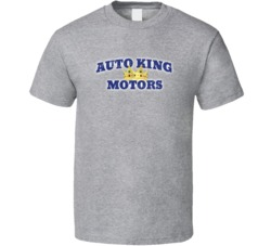 Auto King Motors Automobile Car Parts Cool Distressed Style Brand Logo