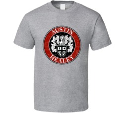 Austin Healey Automobile Car Parts Cool Distressed Style Brand Logo Em