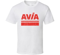 Avia Automobile Car Parts Cool Distressed Style Brand Logo Emblem T Sh