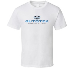 Autotek Automobile Car Parts Cool Distressed Style Brand Logo Emblem T