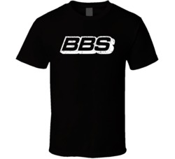 BBS Automobile Car Parts Cool Distressed Style Brand Logo Emblem White