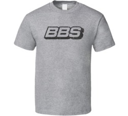 BBS Automobile Car Parts Cool Distressed Style Brand Logo Emblem T Shi