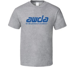AWDA Automobile Car Parts Cool Distressed Style Brand Logo Emblem T Sh