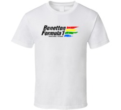 Benetton Formula 1 Automobile Car Parts Cool Distressed Style Brand Lo