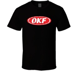 Okf Logo Popular Natural Drink Aloe Vera Company Brand Fan Gift T Shir