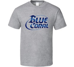 Blue Coral Automobile Car Motorcycle Parts Cool Distressed Style Brand