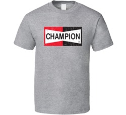 Champion Automobile Car Motorcycle Auto Parts Cool Distressed Style Br