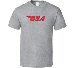 BSA Automobile Car Motorcycle Parts Cool Distressed Style Brand Logo E