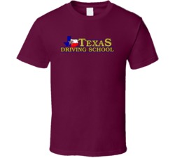Texas Driving School Automobile Car Motorcycle Auto Parts Cool Distres