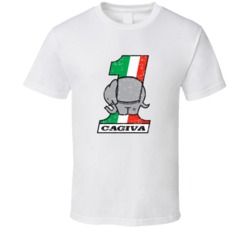 Cagiva Automobile Car Motorcycle Parts Cool Distressed Style Brand Log