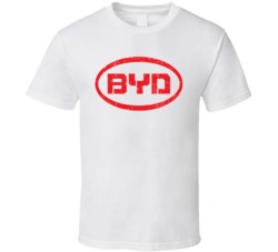 BYD Auto Automobile Car Motorcycle Parts Cool Distressed Style Brand L