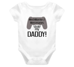 MechWarrior 2 Mercenaries Stole My Daddy Cute T shirt