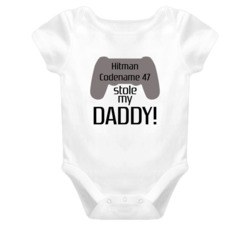 Hitman Codename 47 Stole My Daddy Cute T shirt