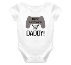 Bionic Commando Stole My Daddy Cute T shirt