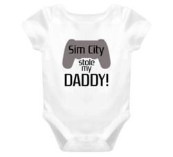 Sim City Stole My Daddy Cute T shirt